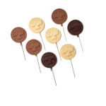 Chanukah Menorah Medallion Lollipop (6 Pack)