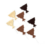 Chanukah Menorah Lollipop (6 Pack)
