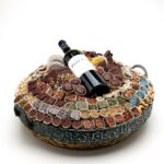 Imperial Teal Chocolate Gift Basket Super Deluxe W. Wine