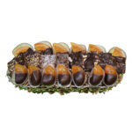Oval Shimmering Mesh Fruit & Bark Gift Basket