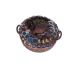 Sukkot Red Metal Basket