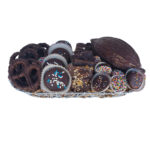 Sukkot Oval Shimmering Mesh Chocolate Gift Basket