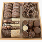 Chocolate Sectional Wood Tray Classic