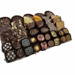 Shimmering Mesh Chocolate Gift Basket Premium