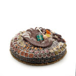 Rosh Hashanah Ebony Seagrass Chocolate Gift Basket Deluxe