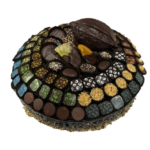 Sukkot Ebony Seagrass Chocolate Gift Basket Deluxe