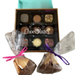 Purim Contempo Truffle & Cluster Box 9pc w/ 2 Hamentash