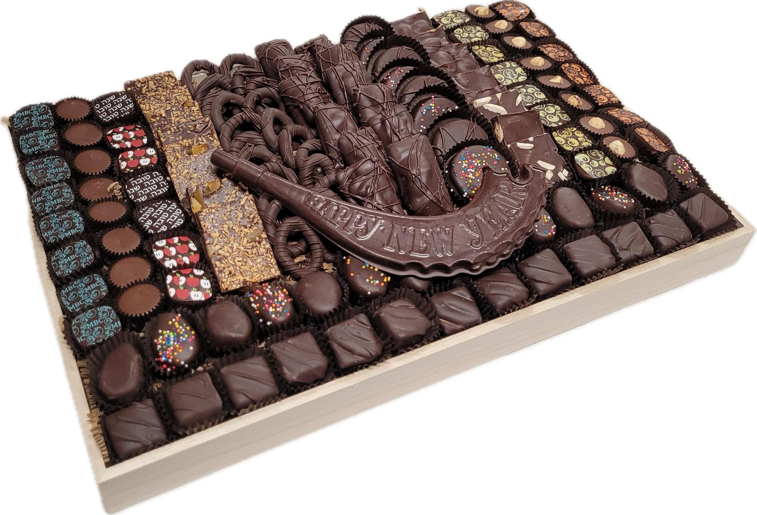 Rosh Hashanah Prima Wood Tray Deluxe